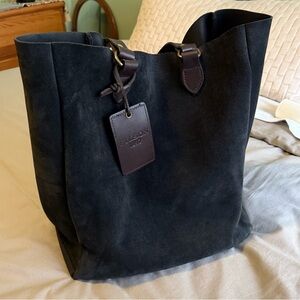 FILSON • Rugged Suede Tote • Dark Tobacco • Rare, Made in USA